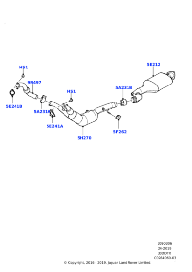LR071407 - Land Rover Catalyst And Particle Filter