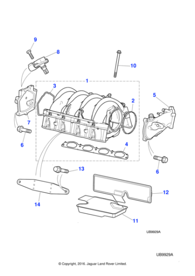 AJ82308 - Jaguar Induction elbow