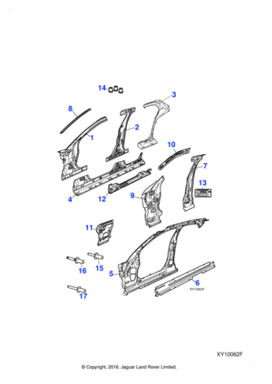 C2C11839 - Jaguar Sill panel reinforcement