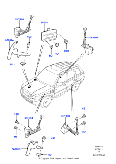 LR023650 - Land Rover Sensor