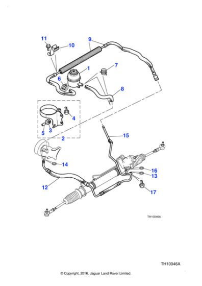 C2N1066 - Jaguar Low pressure hose