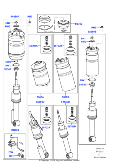 LR041110 - Land Rover Damper