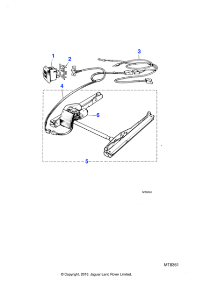 AEU1939 - Jaguar Motor brush set