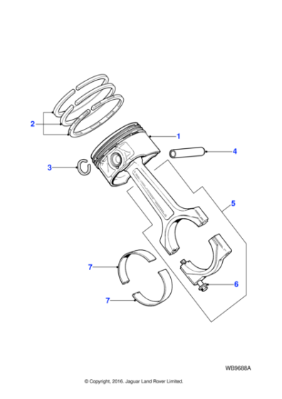 XR842223 - Jaguar Connecting rod