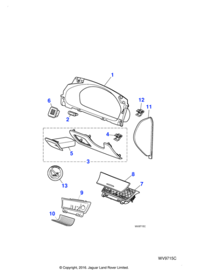 C2S17788LHJ - Jaguar Aspirator grille