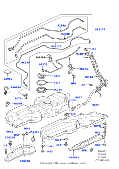 LR015394 - Land Rover Cap - Fuel Tank Filler