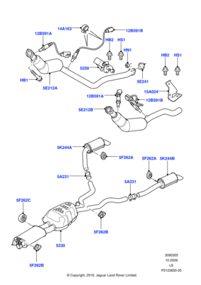 WCD501311 - Land Rover Catalytic Converter