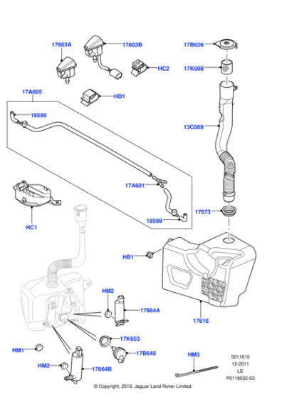 DML10001 - Land Rover Seal-container assembly filler neck