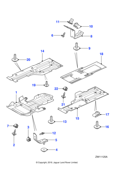 C2Z13498 - Jaguar Undertray