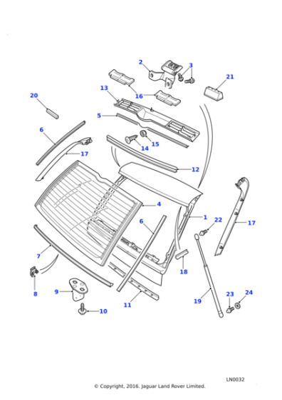 ALR1228 - Land Rover Tailgate assembly