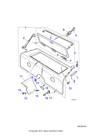 BCC7786AW - Jaguar Hood pump access cover