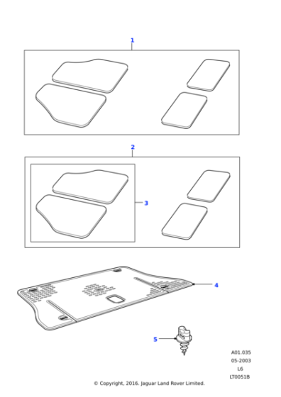 EAH500020HPP - Land Rover Car set-drop in mat