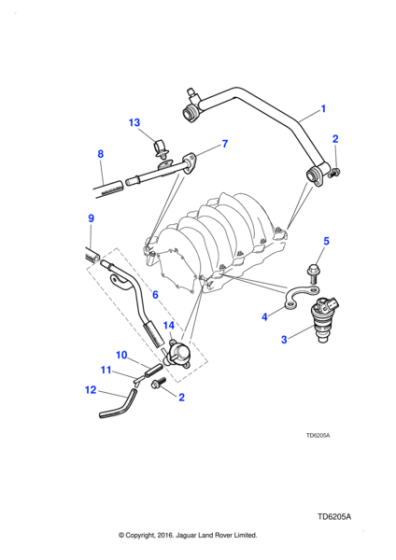 NCA3007CA - Jaguar Fuel return pipe | Jaguar Land Rover Classic Parts