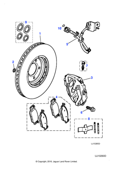 C2C25337 - Jaguar Brake disc kit