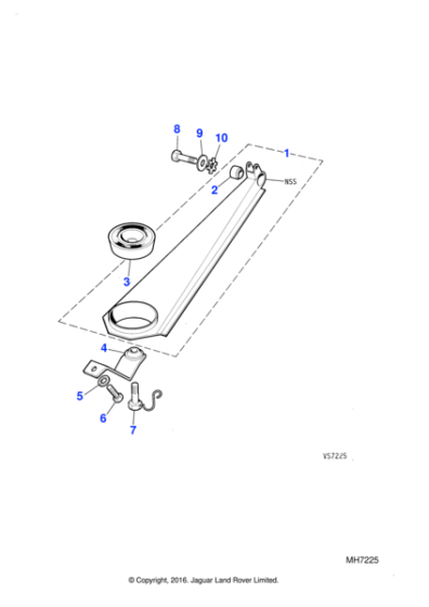 MHC3160AA - Jaguar Radius arm bush