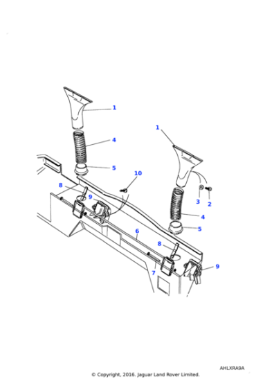 JKB000090 - Land Rover Duct assembly-air floor
