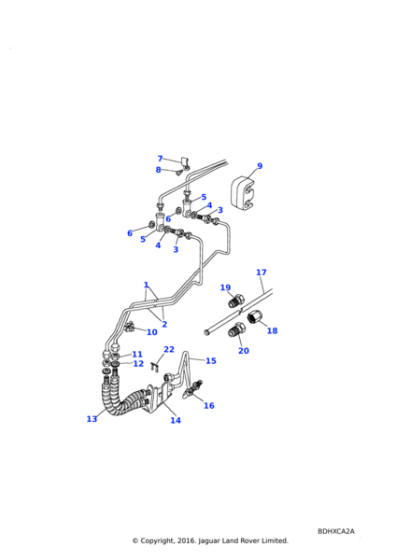 ANR2957 - Land Rover Pipe assembly brake