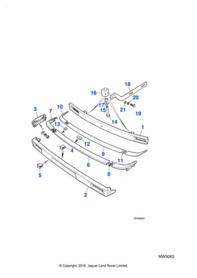 BCC7543 - Jaguar Edge clip