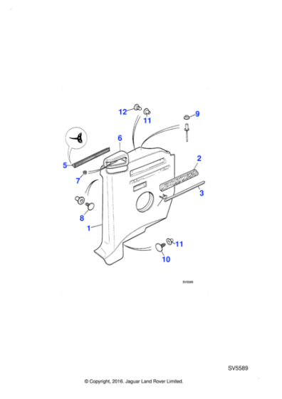 ADG2517 - Jaguar Push on nut