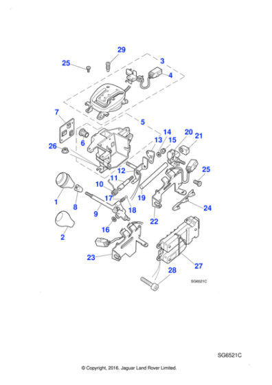 LNC6195AA - Jaguar Gear selector illumination module