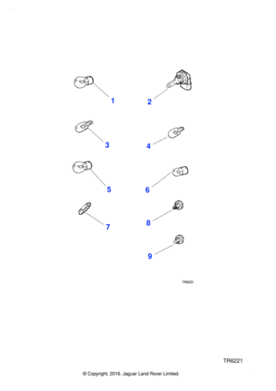 XR812420 - Jaguar Headlamp bulb