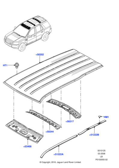 LR006460 - Land Rover Weatherstrip