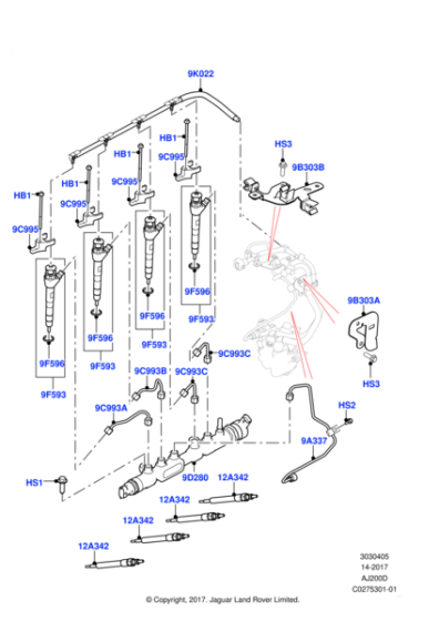 LR128419 - Land Rover Glow Plug