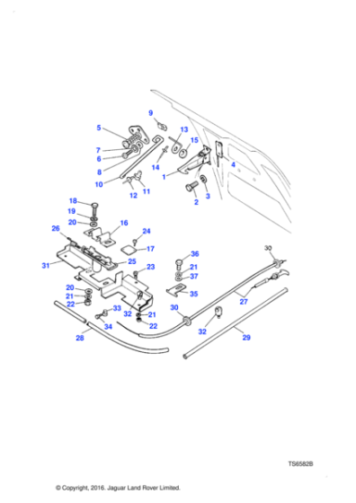 FPD100060 - Land Rover Catch assembly-bonnet safety