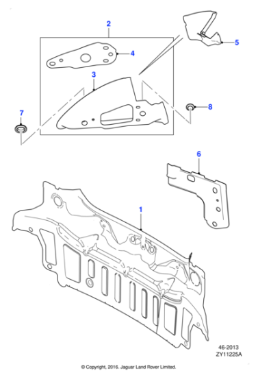 C2Z27553 - Jaguar Filler panel