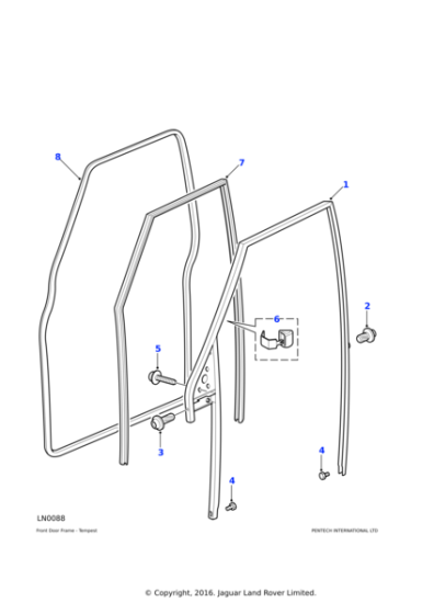 CFE500590 - Land Rover Seal-door mounted front primary