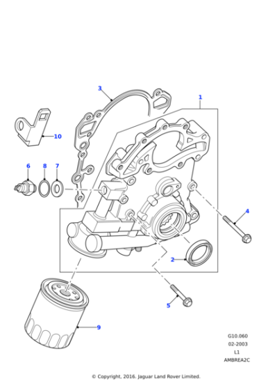 ERR7280 - Land Rover Gasket-cover front