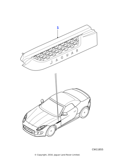 T2R28132 - Jaguar Vent finisher