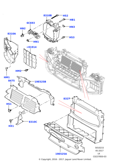 LR087674 - Land Rover Deflector - Air