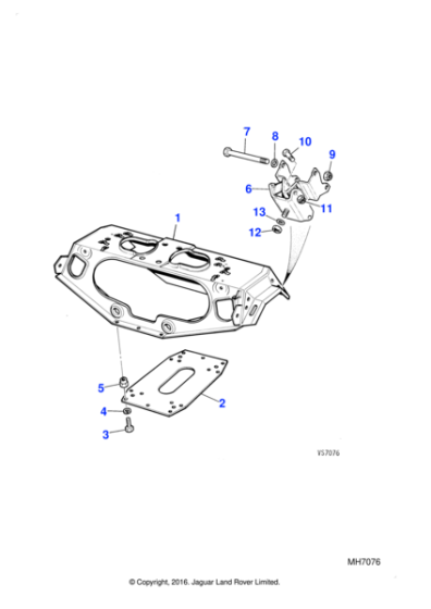 CAC3067 - Jaguar Vee mounting