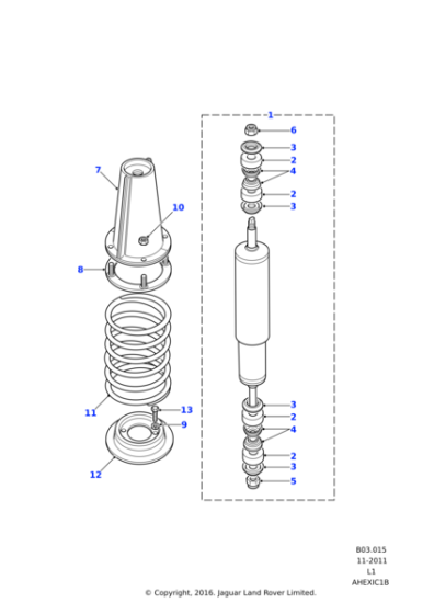 RSC100040 - Land Rover Damper assembly front