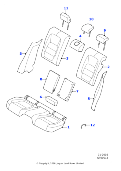 T2H22127QNM - Jaguar Headrest