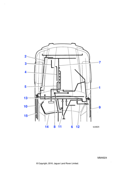 C44184 - Jaguar Engine harness earth lead