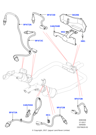 LR091882 - Land Rover Sensor