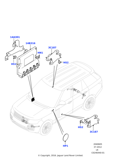 LR084258 - Land Rover Sensor