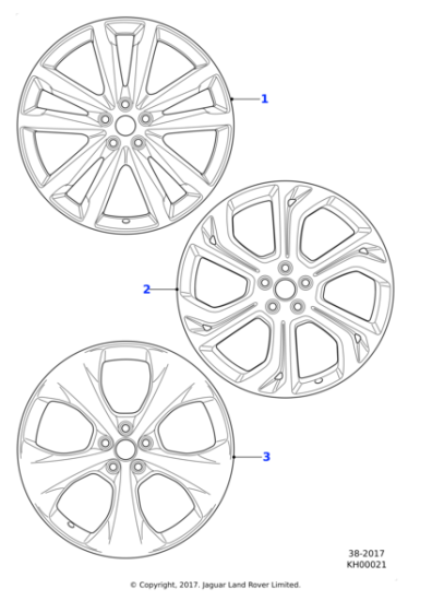 Alloy Wheel - 20" Style 5054, 5 spoke, Gloss Sparkle Silver