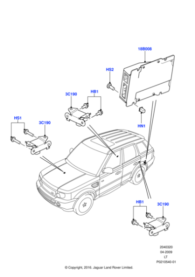 LR023259 - Land Rover Control