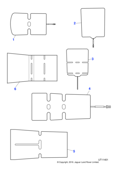 XR846846 - Jaguar Seat cushion heater