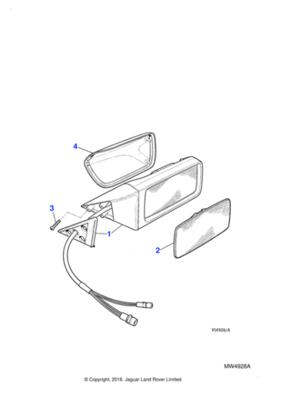 BDC3831 - Jaguar Door mirror