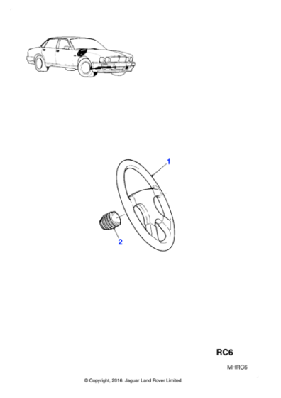 SPC1014LEG - Jaguar Steering wheel