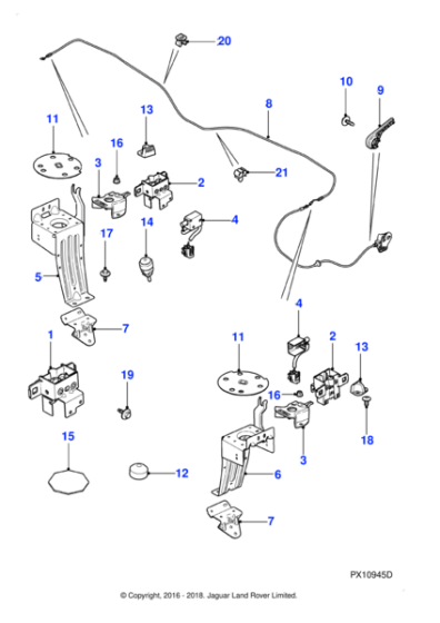 C2P11841 - Jaguar Reinforcing plate