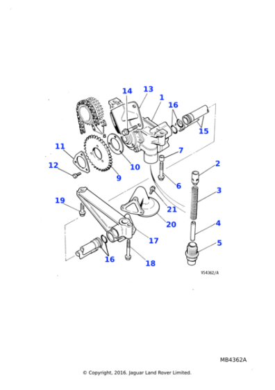 FB108121J - Jaguar Washer faced bolt