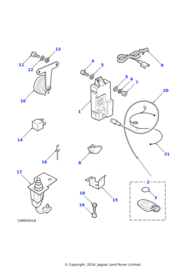 AMR1427 - Land Rover Horn assembly