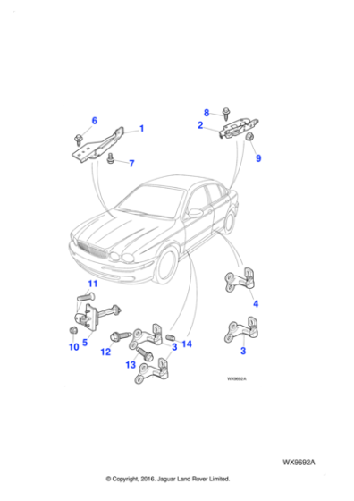 C2S41433 - Jaguar Door hinge