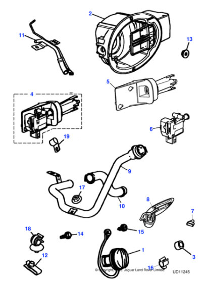 XR854780 - Jaguar Fuel filler cap