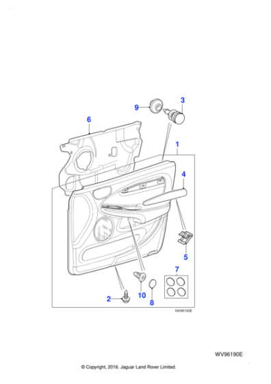 C2S33673 - Jaguar Push in fastener
